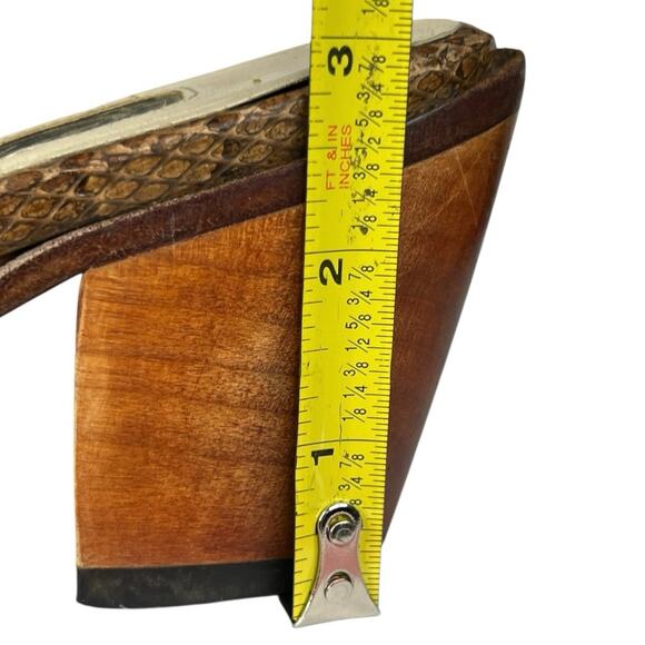 Salpy Artisan Women’s Handmade Brown Leather Tooled Mule Size US 8 - Picture 11 of 12